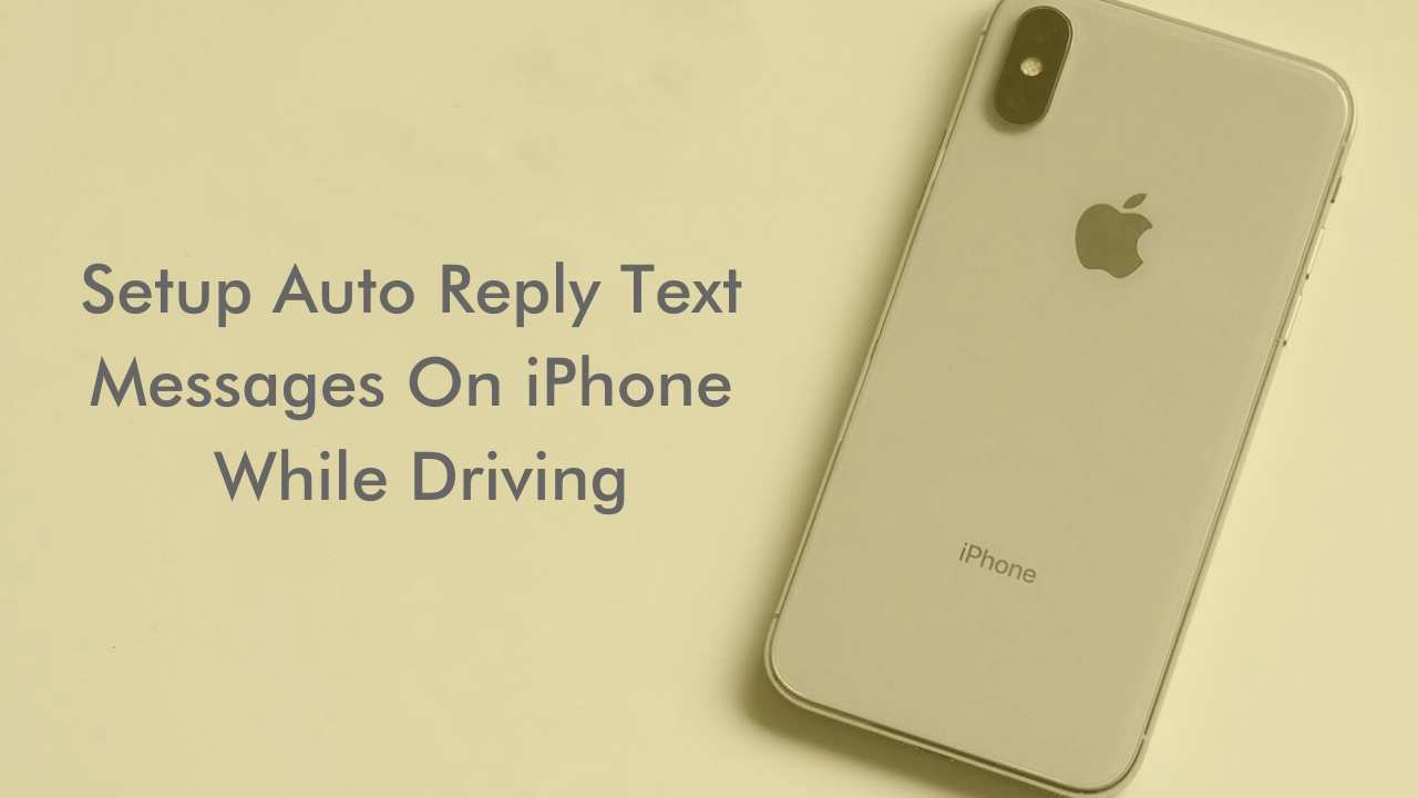 auto reply text messages on iphone while driving