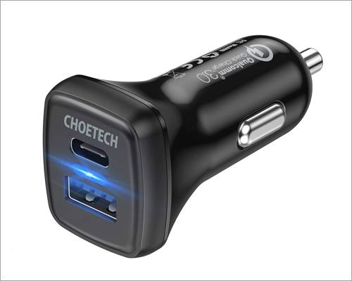 CHOETECH 36W USB C Car Charger for MacBook Pro