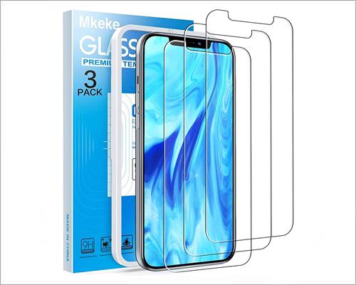 Mkeke Compatible with iPhone 12 Pro Screen Protector