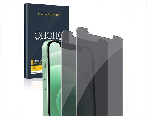 QHOHQ Privacy Screen Protector for iPhone 12 Pro Max