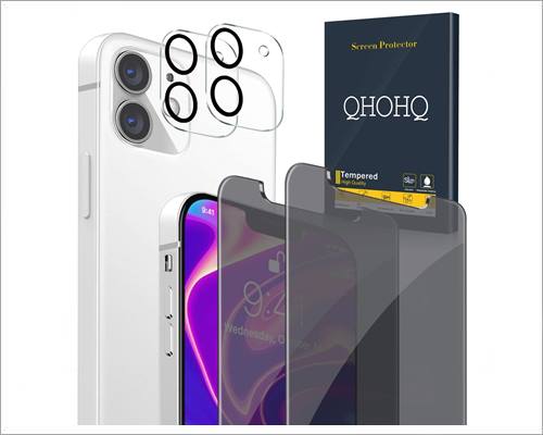 QHOHQ iPhone 12 Mini Privacy Screen Protector