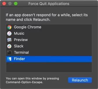 force quit applications menu on mac
