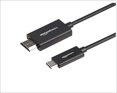 Amazon Basics Premium Aluminum USB-C to HDMI Cable Adapter for MacBook Pro