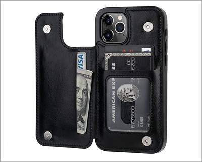 ONETOPs PU Leather Wallet Case for iPhone 12 and 12 Pro