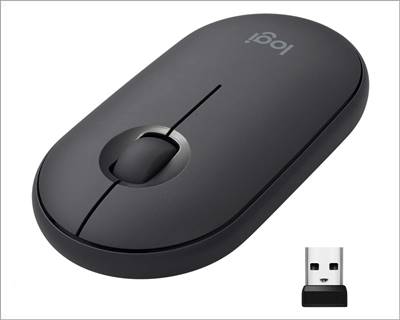 Logitech Pebble M350 Wireless Mouse with Bluetooth