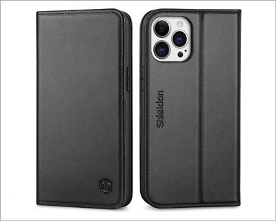 SHIELDON Leather Case for iPhone 13 Pro Max
